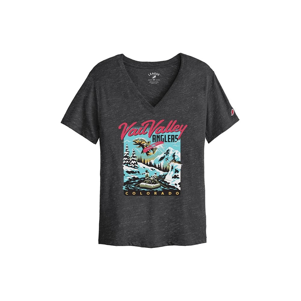 VVA x Lakes Rivers Streams Big Air Brown Trout Tee Women's in Varsity Black