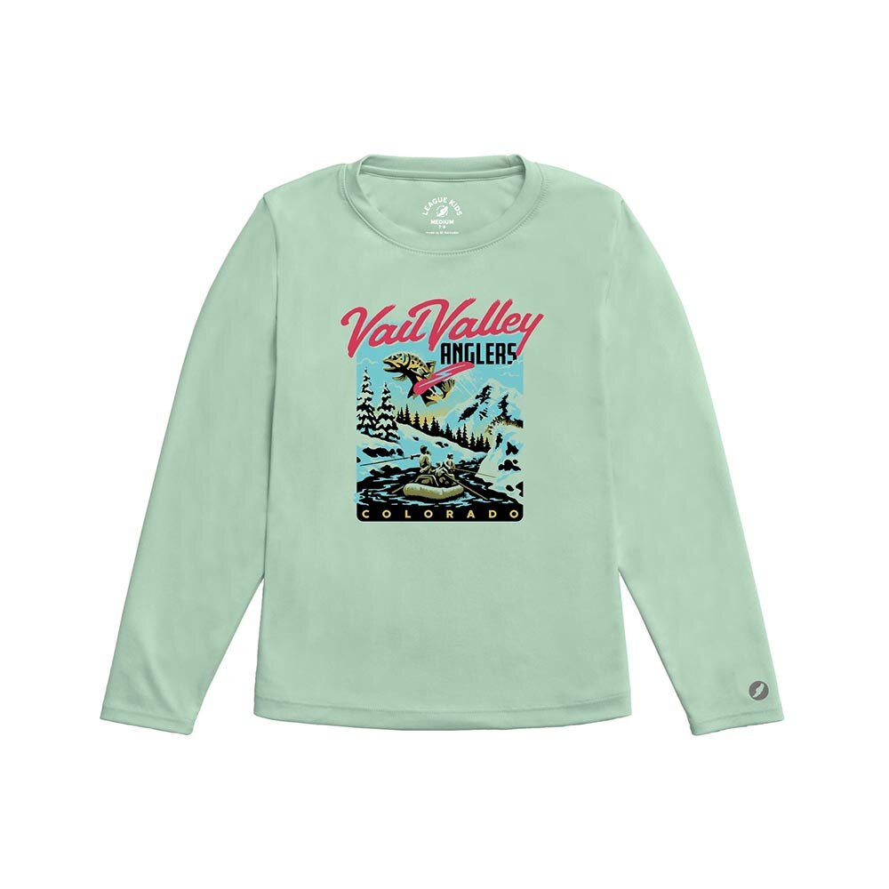 VVA x Lakes Rivers Streams Big Air Brown Trout Crew Kid's in Pale Mint