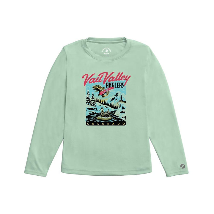 VVA x Lakes Rivers Streams Big Air Brown Trout Crew Kid's in Pale Mint